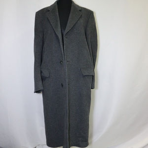 Vintage HAMMERSLEY Cashmere Blend Long Coat Sz 40R